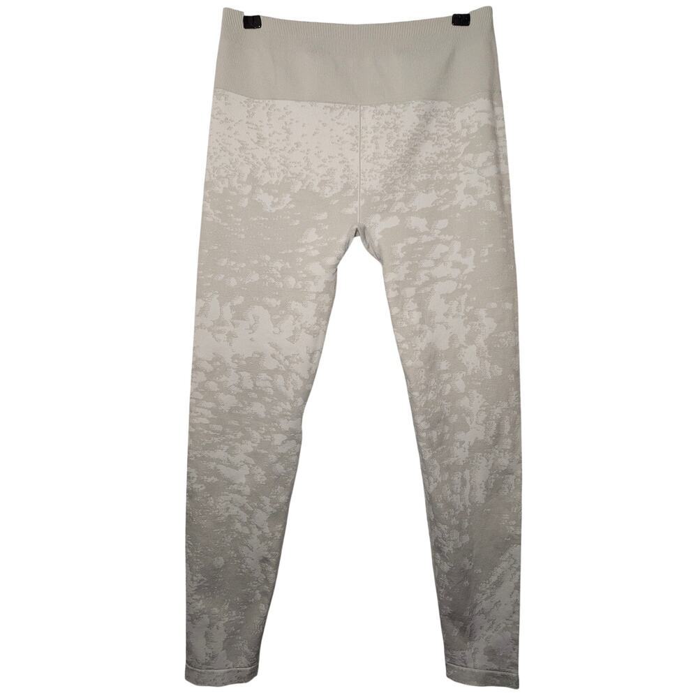 Fabletics Women's Leggings Size L Gray Camo High Rise Full Length